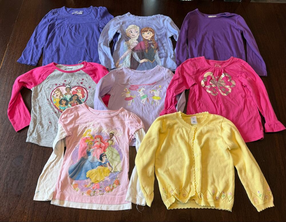 Girls Size 3T Long Sleeve Lot - 8 Pieces